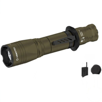 Фонарь ARMYTEK DOBERMANN PRO MAGNET USB OLIVE теплый свет